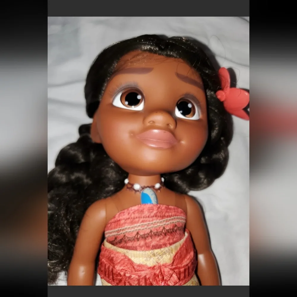 :*3 toddler Disney Princess Doll Baby 13" singing Frozen Elsa Moana & DC batgirl - Picture 12 of 15